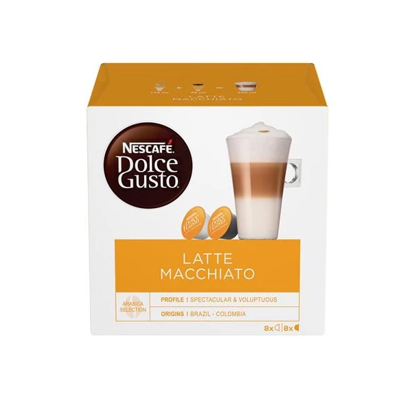 Kávékapszula, 8x2 db,  NESCAFÉ DOLCE GUSTO "Latte Macchiato"