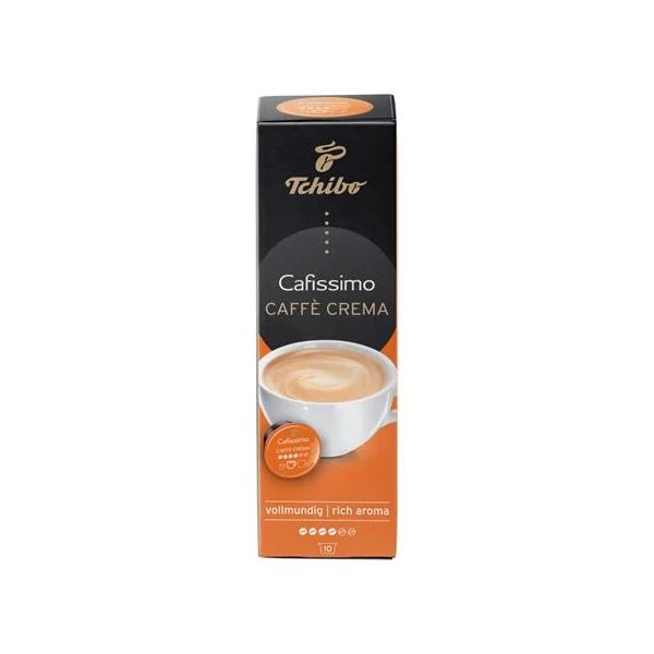 Kávékapszula, 10 db, TCHIBO "Cafissimo Caffé Crema Rich"