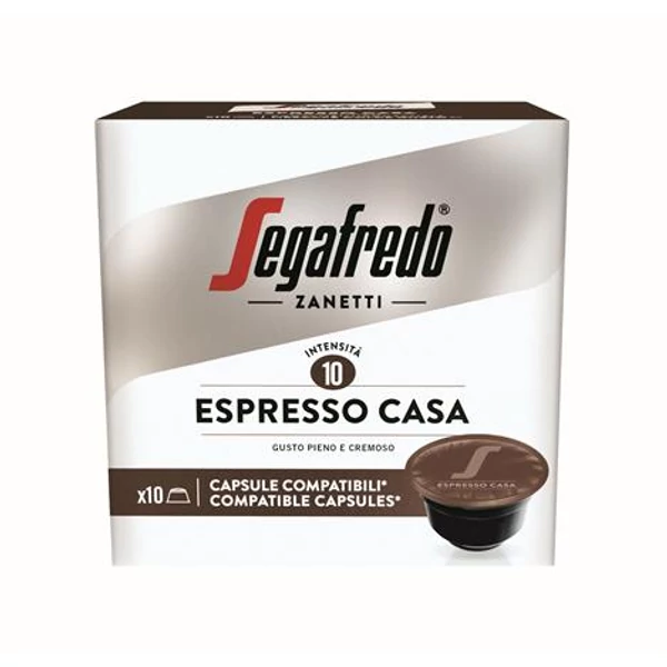 Kávékapszula, Dolce Gusto kompatibilis, 10 db, SEGAFREDO "Espresso Casa"