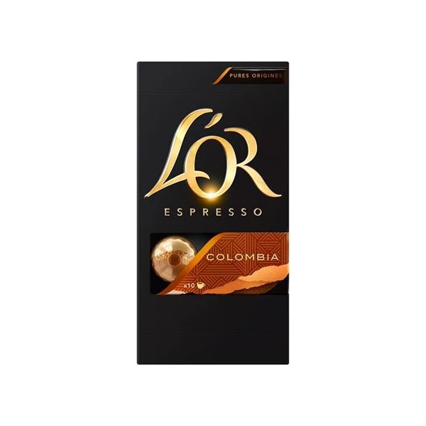 Kávékapszula, 10 db, JACOBS DOUWE EGBERTS  "L`OR Colombia"