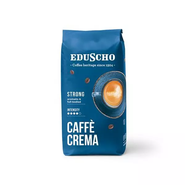 Kávé, pörkölt, szemes, 1000 g, EDUSCHO "Caffe Crema Strong"