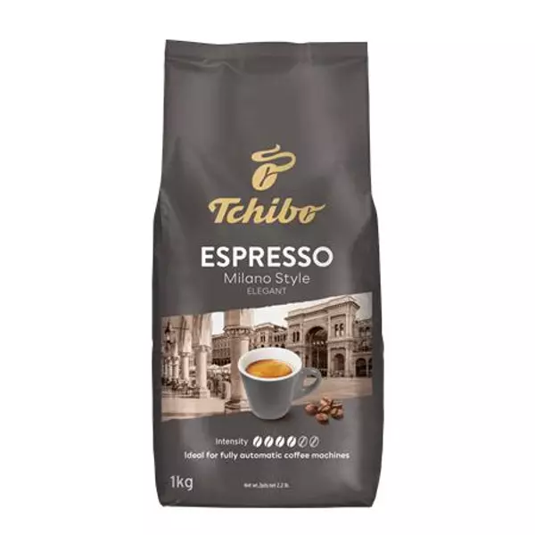 Kávé, pörkölt, szemes, 1000 g, TCHIBO "Milano"