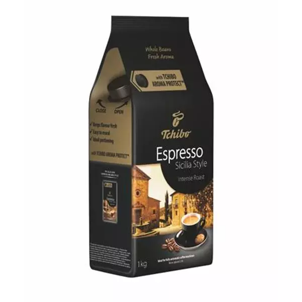 Kávé, pörkölt, szemes, 1000 g, TCHIBO "Sicilia" - 3