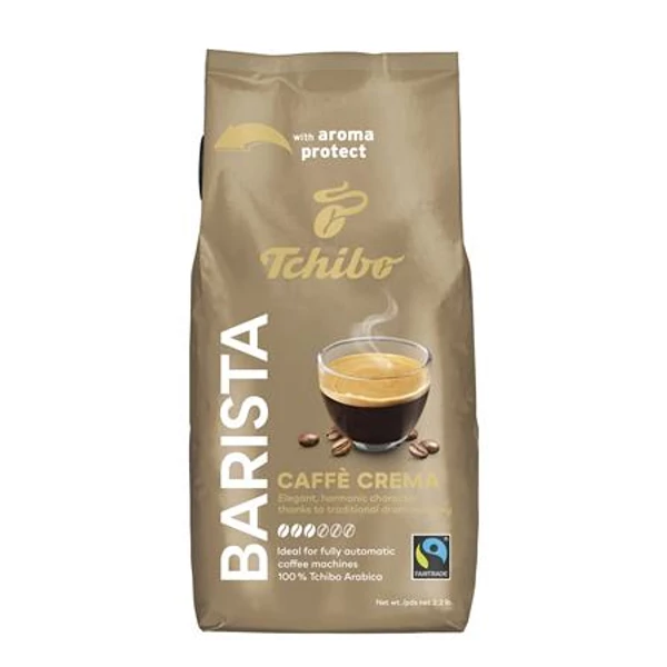 Kávé, pörkölt, szemes, 1000 g, TCHIBO "Barista Caffé Crema"