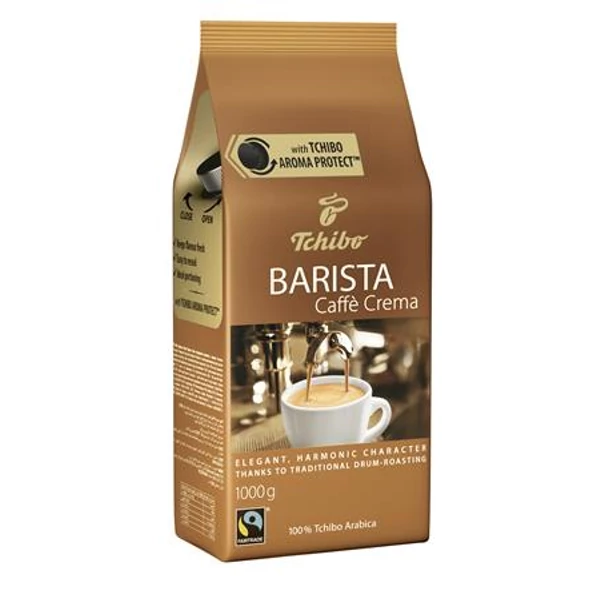 Kávé, pörkölt, szemes, 1000 g, TCHIBO "Barista Caffé Crema" - 2