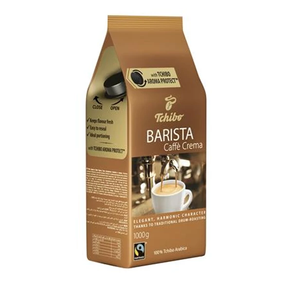 Kávé, pörkölt, szemes, 1000 g, TCHIBO "Barista Caffé Crema" - 3