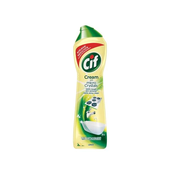 Súrolószer, 720 g/ 500 ml, CIF "Cream" citrom illat