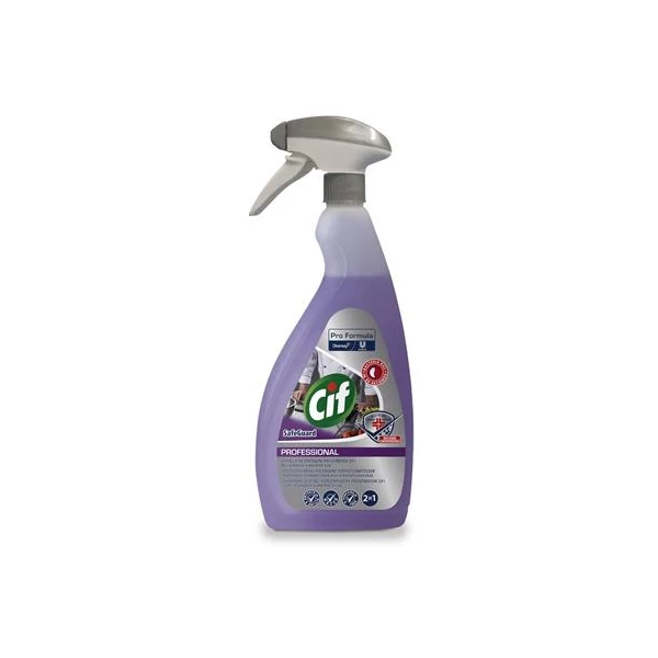 Általános tisztító- és fertőtlenítőszer, 750 ml, CIF "Pro Formula Safeguard" 2in1