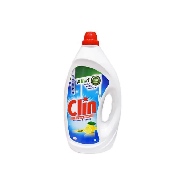 Ablaktisztító, 4 l, utántöltő, CLIN, citrom