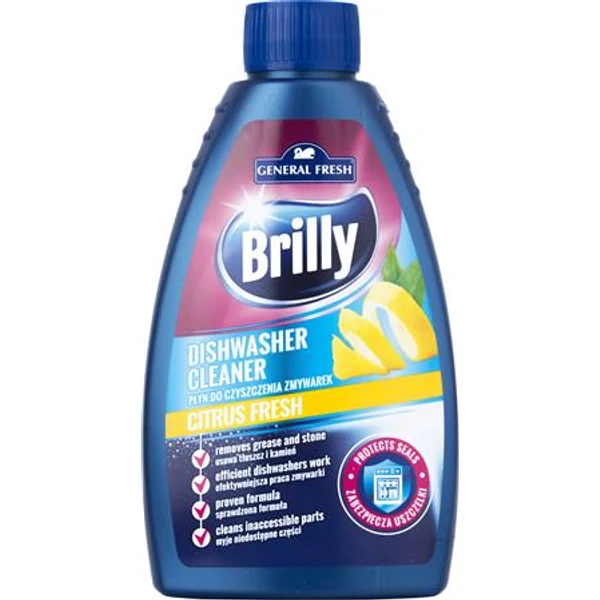 Mosogatógép tisztító, 250 ml, "Brilly", citrus fresh