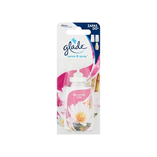 Illatosító készülék utántöltő, 18 ml, GLADE by brise "Sense&Spray, Relaxing zen