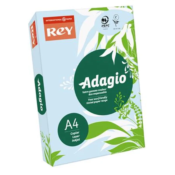 Másolópapír, színes, A4, 80 g, REY "Adagio", pasztell kék - 2