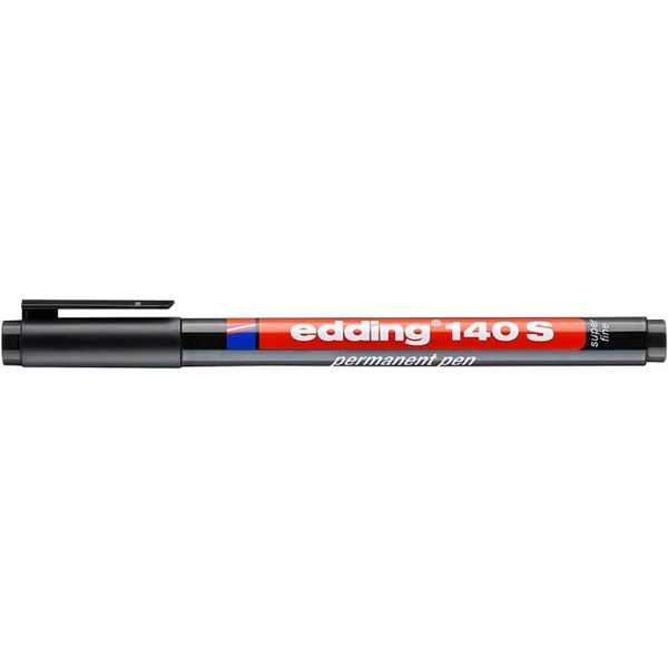 Alkoholos marker, OHP, 0,3 mm, EDDING "140 S", fekete