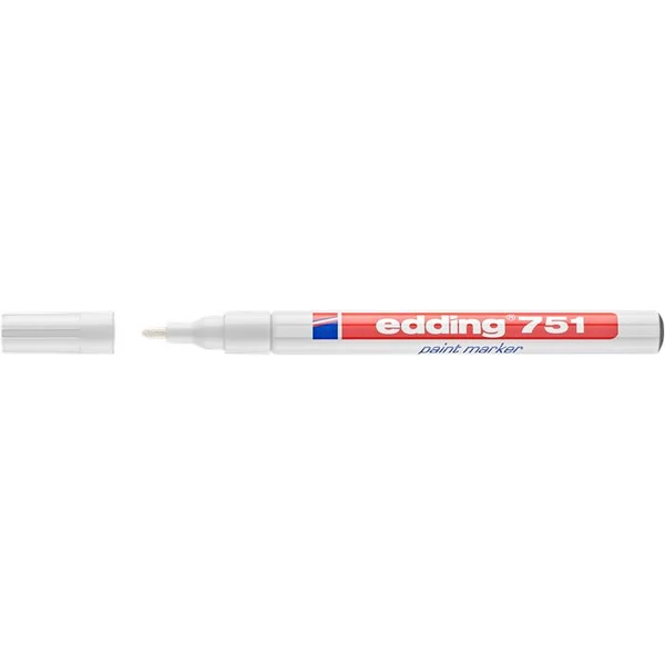 Lakkmarker, 1-2 mm, EDDING "751", fehér