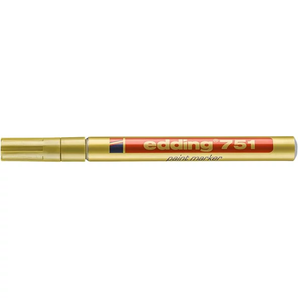 Lakkmarker, 1-2 mm, EDDING "751", arany