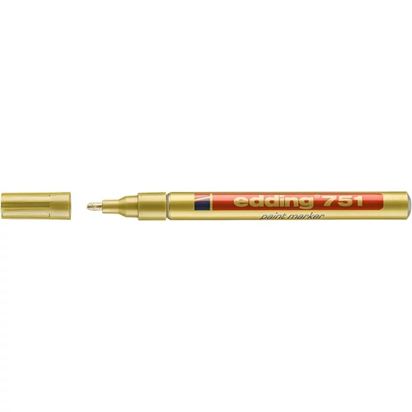 Lakkmarker, 1-2 mm, EDDING "751", arany - 2