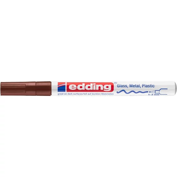 Lakkmarker, 1-2 mm, EDDING "751", barna