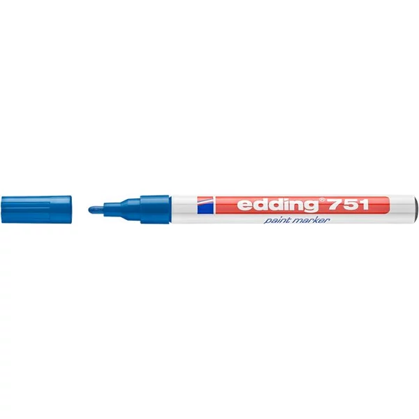 Lakkmarker, 1-2 mm, EDDING "751", sötétkék - 2