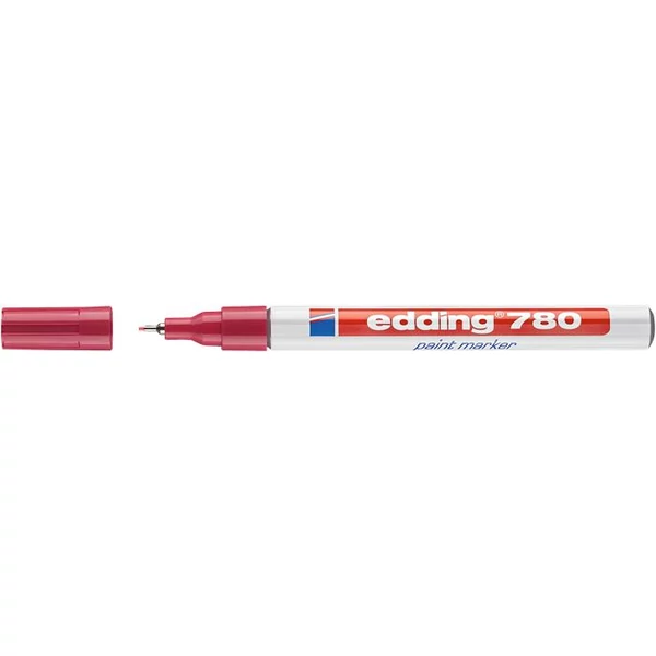 Lakkmarker, 0,8 mm, EDDING "780", piros - 2