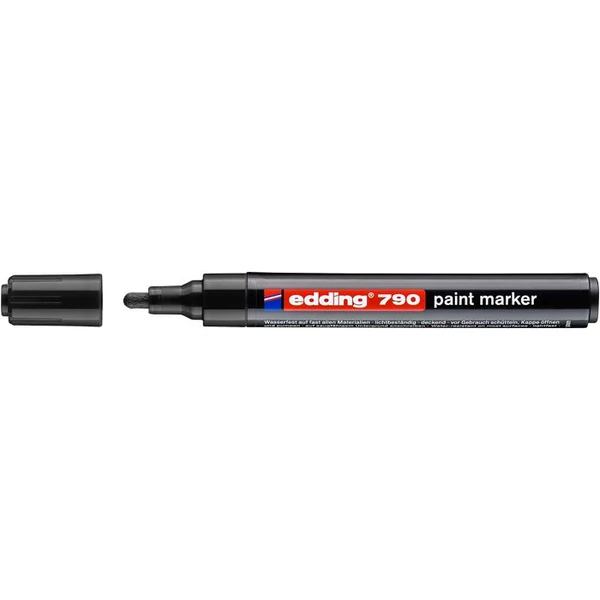 Lakkmarker, 2-3 mm, EDDING "790", fekete - 2