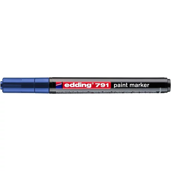 Lakkmarker, 1-2 mm, EDDING "791", kék