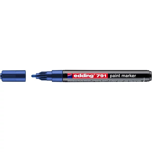 Lakkmarker, 1-2 mm, EDDING "791", kék - 2