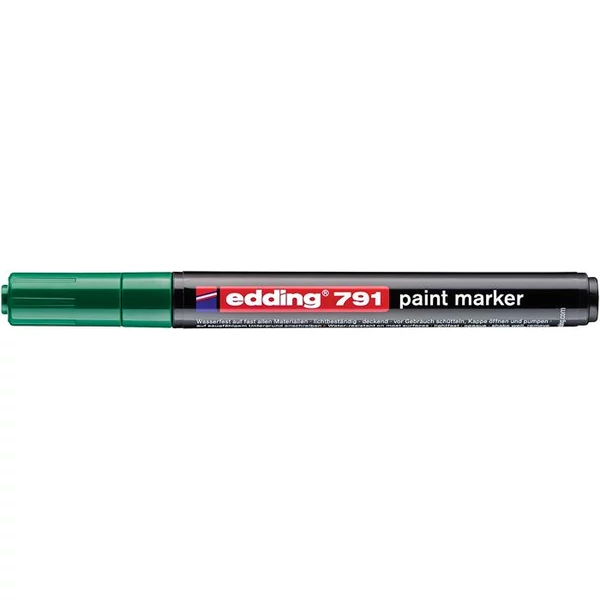 Lakkmarker, 1-2 mm, EDDING "791", zöld