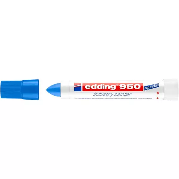 Jelölő marker, 10 mm, kúpos, EDDING "950", kék - 2