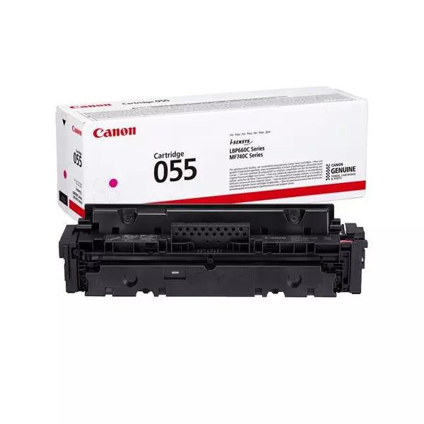 CRG-055 Lézertoner i-Sensys LPB663, 664, MF742, 744, 746 nyomtatókhoz, CANON, magenta, 2,1k
