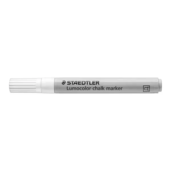 Krétamarker, 2,4 mm, kúpos, STAEDTLER "Lumocolor® 344", fehér - 2