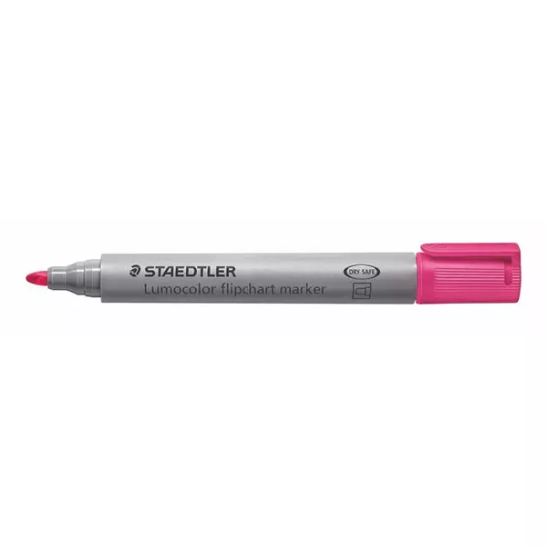 Flipchart marker, 2 mm, kúpos, STAEDTLER "Lumocolor 356", rózsaszín - 2