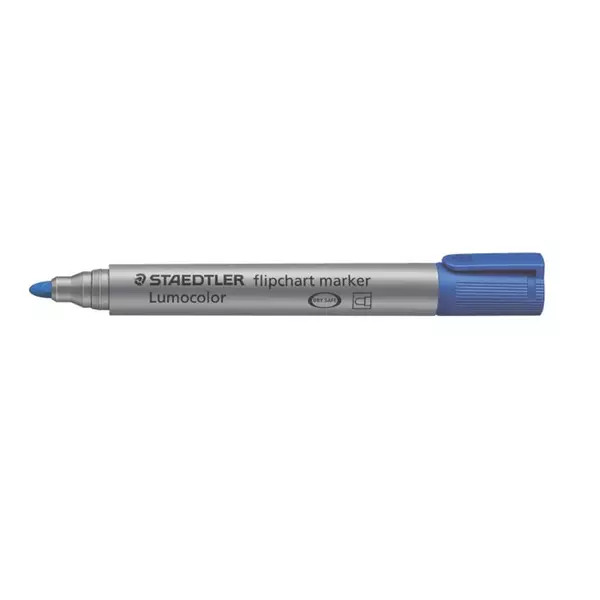 Flipchart marker, 2 mm, kúpos, STAEDTLER "Lumocolor 356", kék - 2