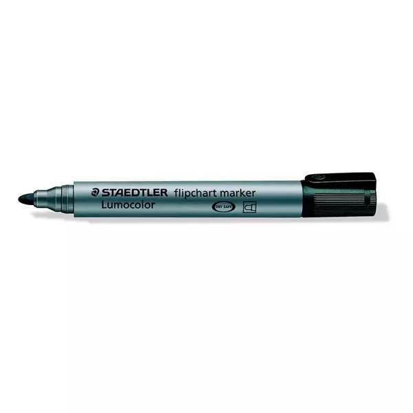 Flipchart marker, 2 mm, kúpos, STAEDTLER "Lumocolor 356", fekete - 2