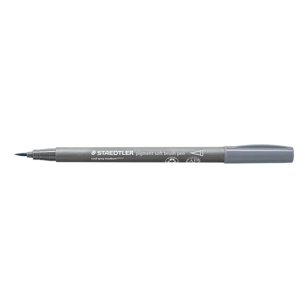 Ecsetirón készlet, STAEDTLER "Pigment 372", 6 különböző fekete és szürke árnyalat - 3