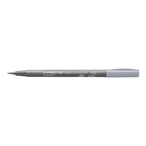 Ecsetirón készlet, STAEDTLER "Pigment 372", 6 különböző fekete és szürke árnyalat - 6