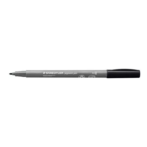 Rostirón, 1 mm, kúpos, 2 db, STAEDTLER® "Pigment pen 376", intenzív fekete - 3