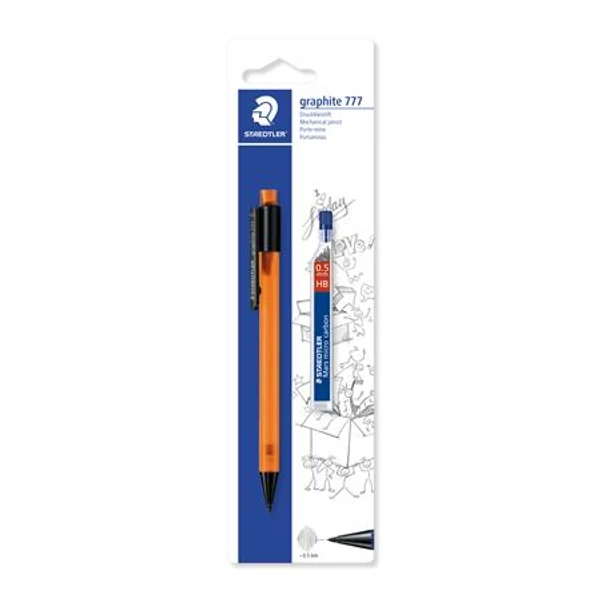 Nyomósirón és grafitbél, 0,5 mm, STAEDTLER "Graphite 777", vegyes színek - 2