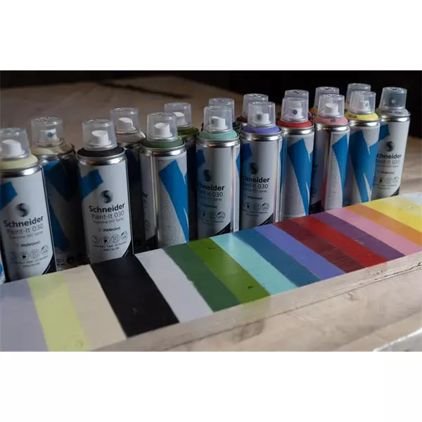 Akrilfesték spray, 200 ml, SCHNEIDER "Paint-It 030", fekete - 3
