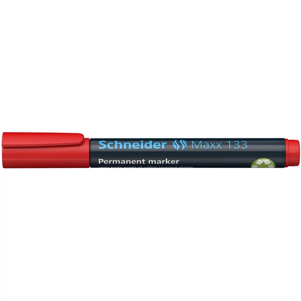 Alkoholos marker, 1-4 mm, vágott, SCHNEIDER "Maxx 133", piros - 3