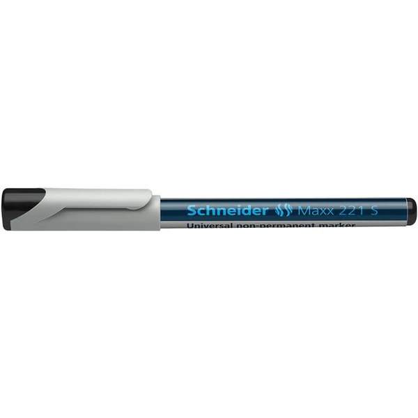 Alkoholmentes marker, OHP, 0,4 mm, SCHNEIDER "Maxx 221 S", fekete - 3