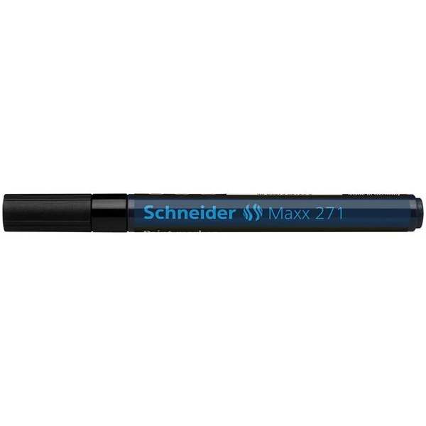 Lakkmarker, 1-2 mm, SCHNEIDER "Maxx 271", fekete - 3