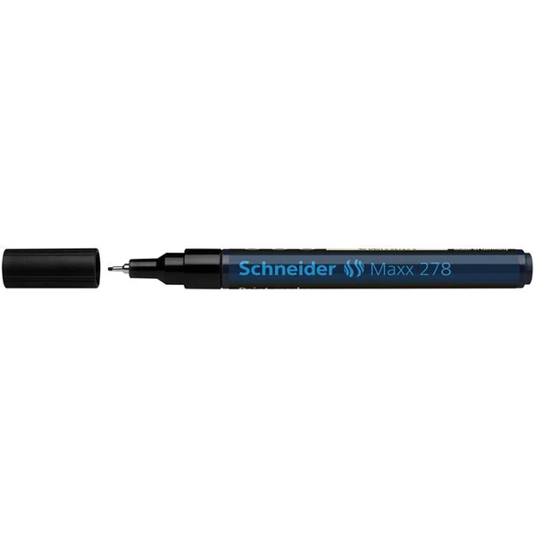 Lakkmarker, 0,8 mm, SCHNEIDER "Maxx 278", fekete - 2