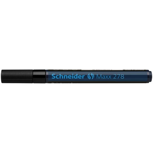 Lakkmarker, 0,8 mm, SCHNEIDER "Maxx 278", fekete - 3