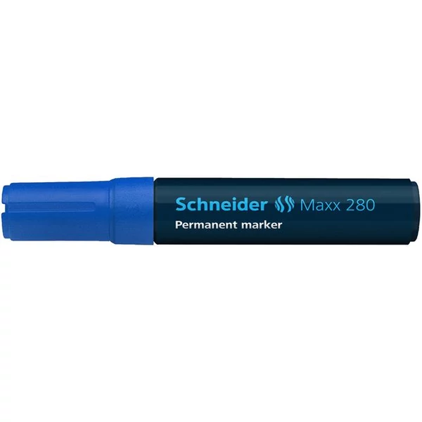 Alkoholos marker, 4-12 mm, vágott, SCHNEIDER "Maxx 280", kék - 3