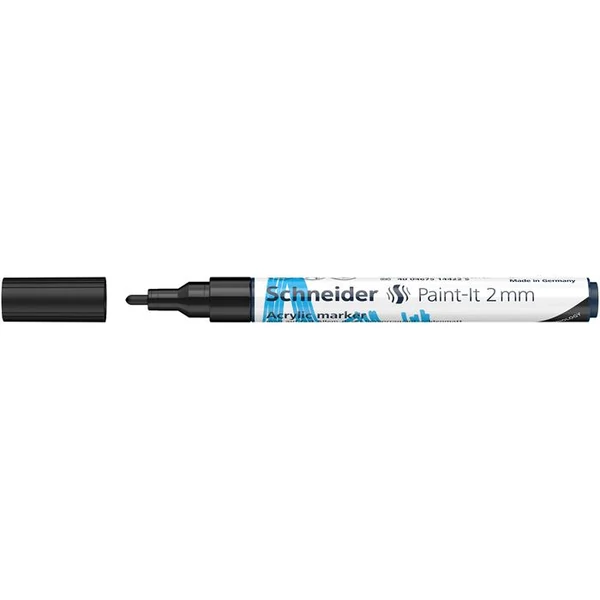 Dekormarker, akril, 2 mm, SCHNEIDER "Paint-It 310" , fekete - 2