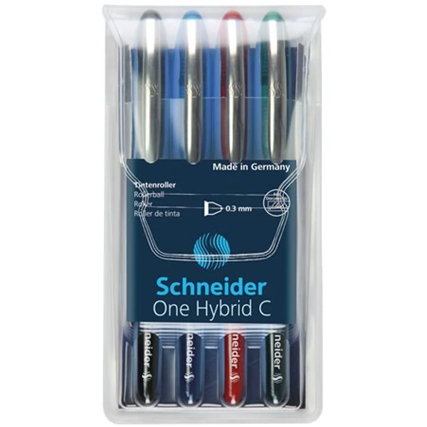 Rollertoll készlet, 0,3 mm, SCHNEIDER "One Hybrid C", 4 szín