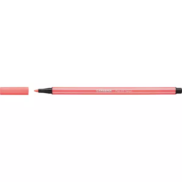 Rostirón, 1 mm, STABILO "Pen 68", neon piros - 2