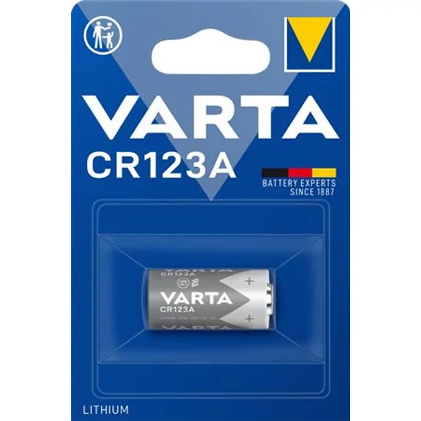 Elem, CR123A fotóelem, lítium, 1 db VARTA