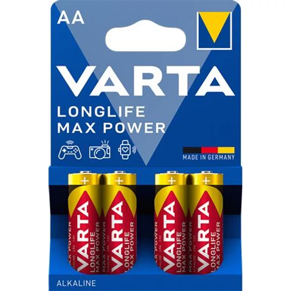 Elem, AA ceruza, 4 db, VARTA "Longlife Max Power"