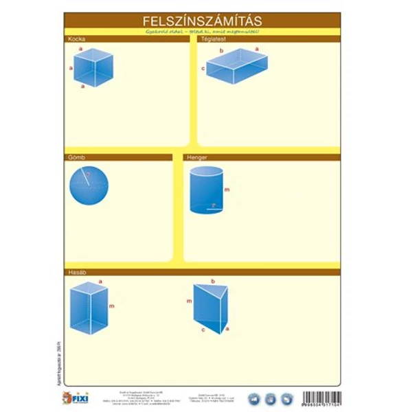 Tanulói munkalap, A4,  STIEFEL "Felszínszámítás /munkaoldal" - 2